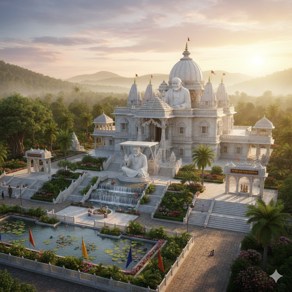 Sri Sai Baba Temple – Guntur City gemini generated image x40j32x40j32x40j